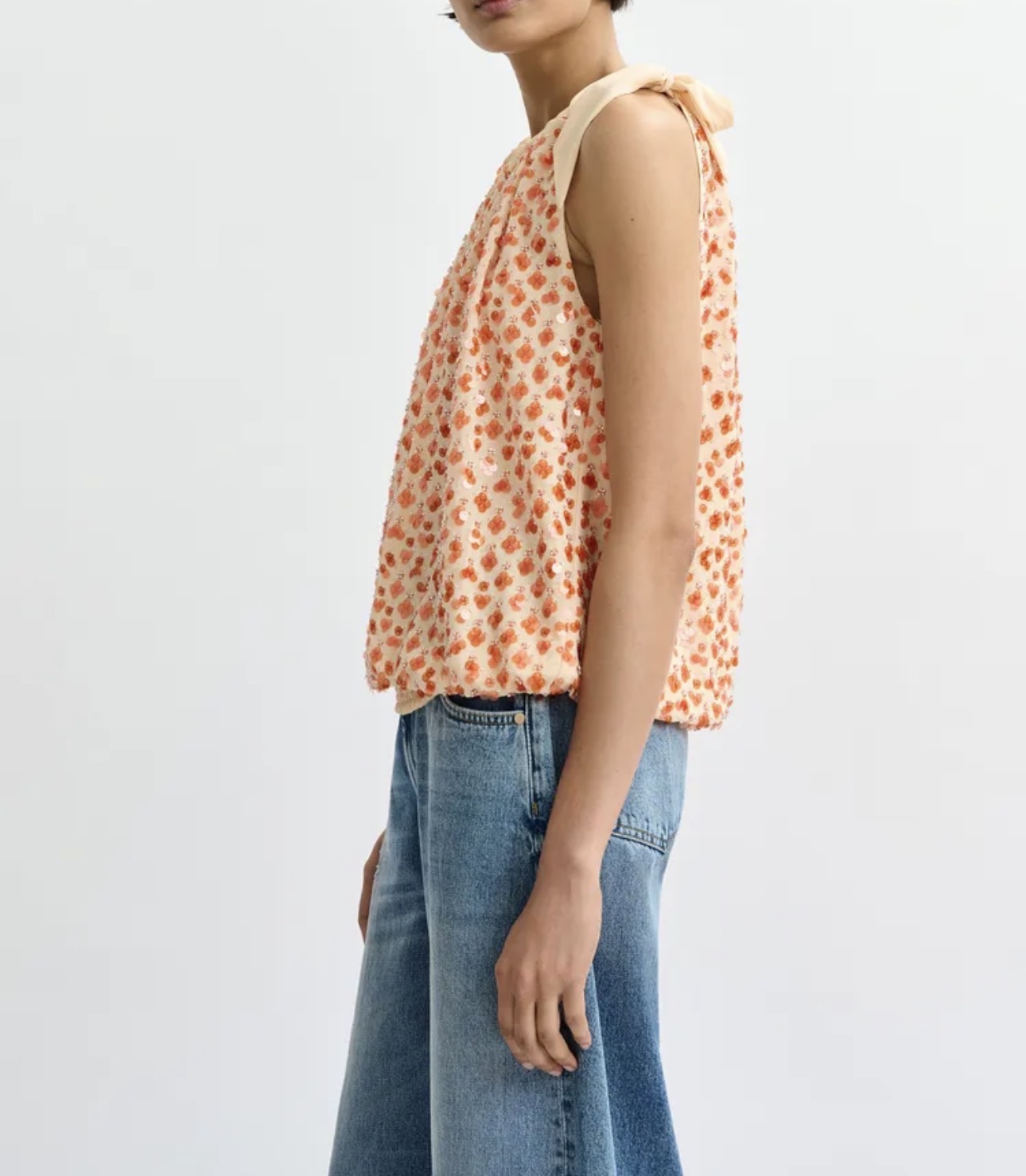 Top pailette annodato sulla spalla Essentiel ESSENTIEL Abbigliamento e accessori > Abbigliamento - dettaglio 2