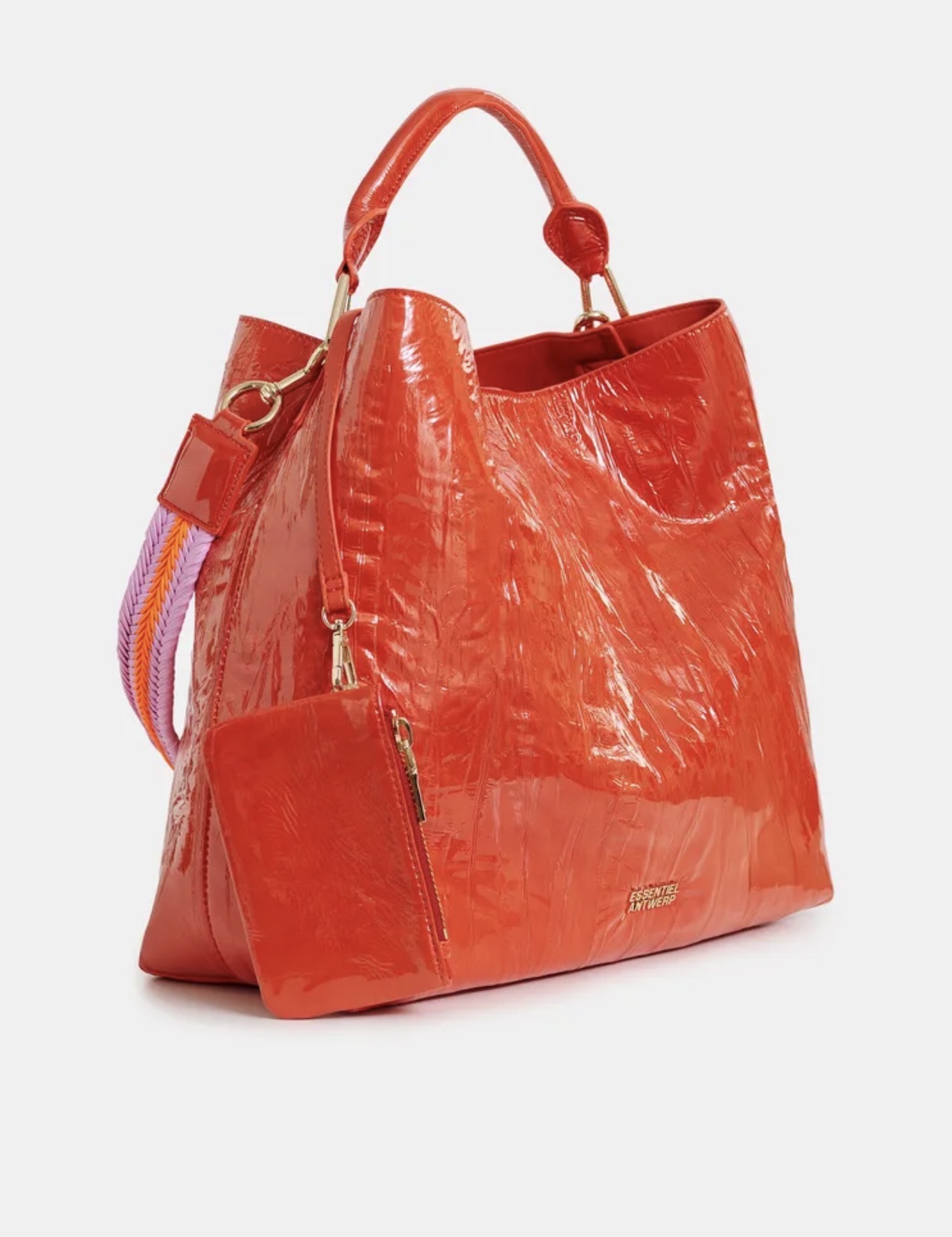 Borsa ecopelle effetto screpolato Essentiel ESSENTIEL Abbigliamento e accessori > Borsette, portafogli e custodie - dettaglio 1