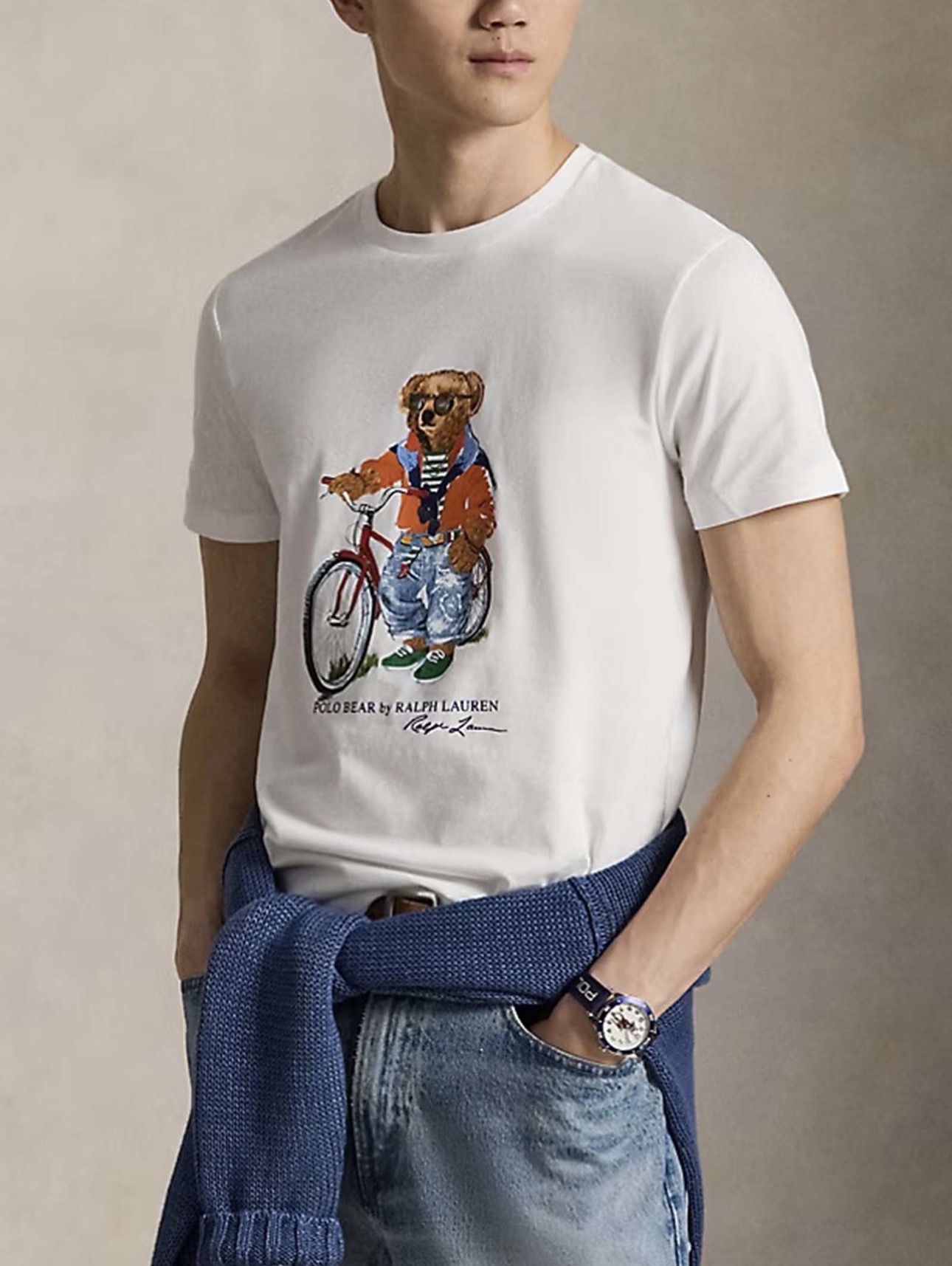 T-shirt custom slim-fit Ralph lauren RALPH LAUREN Abbigliamento e accessori > Abbigliamento - dettaglio 3