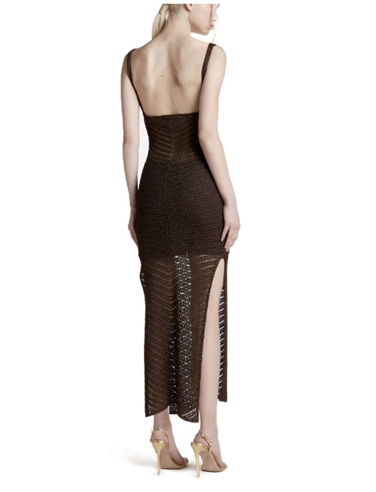 Abito midi sottoveste con spacchi in crochet lurex Simona corsellini SIMONA CORSELLINI Abbigliamento e accessori > Abbigliamento - dettaglio 1