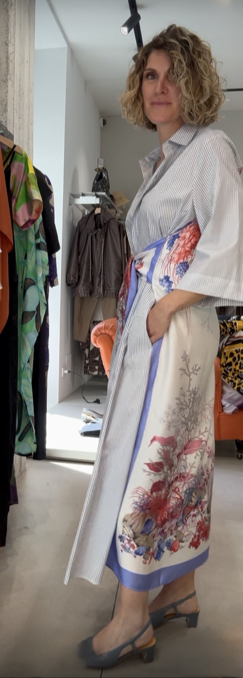 Abito doppio tessuto cotone/seta Le sarte pettegole LE SARTE PETTEGOLE Abbigliamento e accessori > Abbigliamento - dettaglio 1