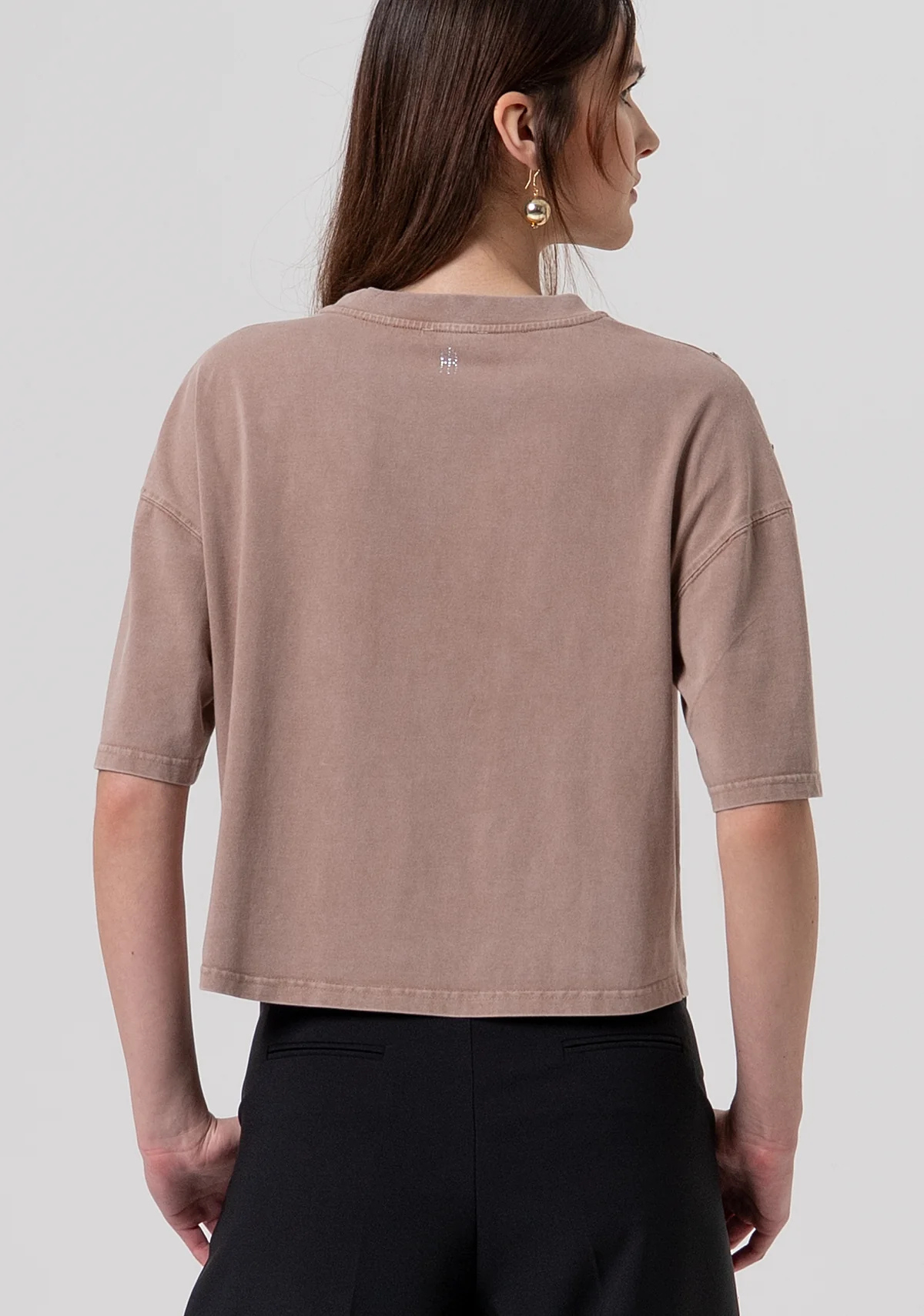 T-shirt modello croop Fracomina FRACOMINA Abbigliamento e accessori > Abbigliamento - dettaglio 2
