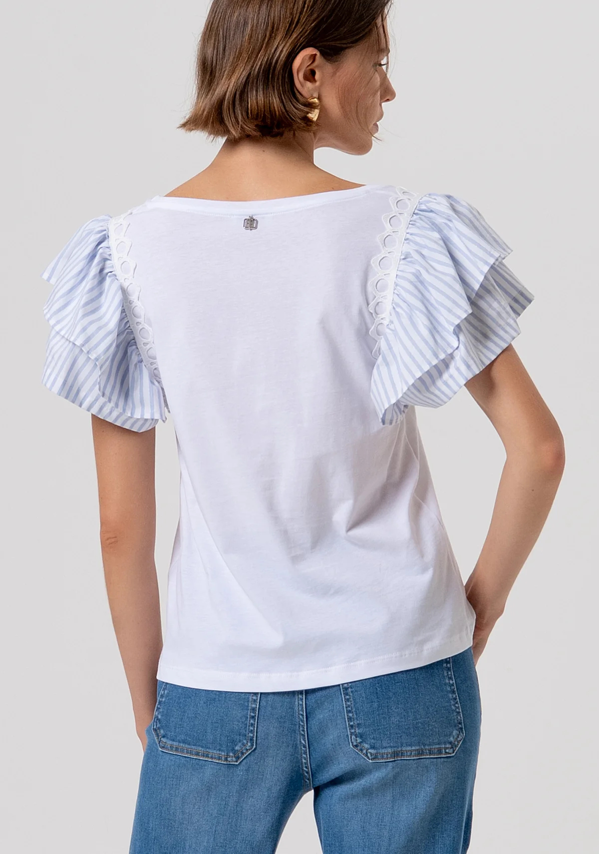 T-shirt maniche a sbuffo Fracomina FRACOMINA Abbigliamento e accessori > Abbigliamento - dettaglio 2