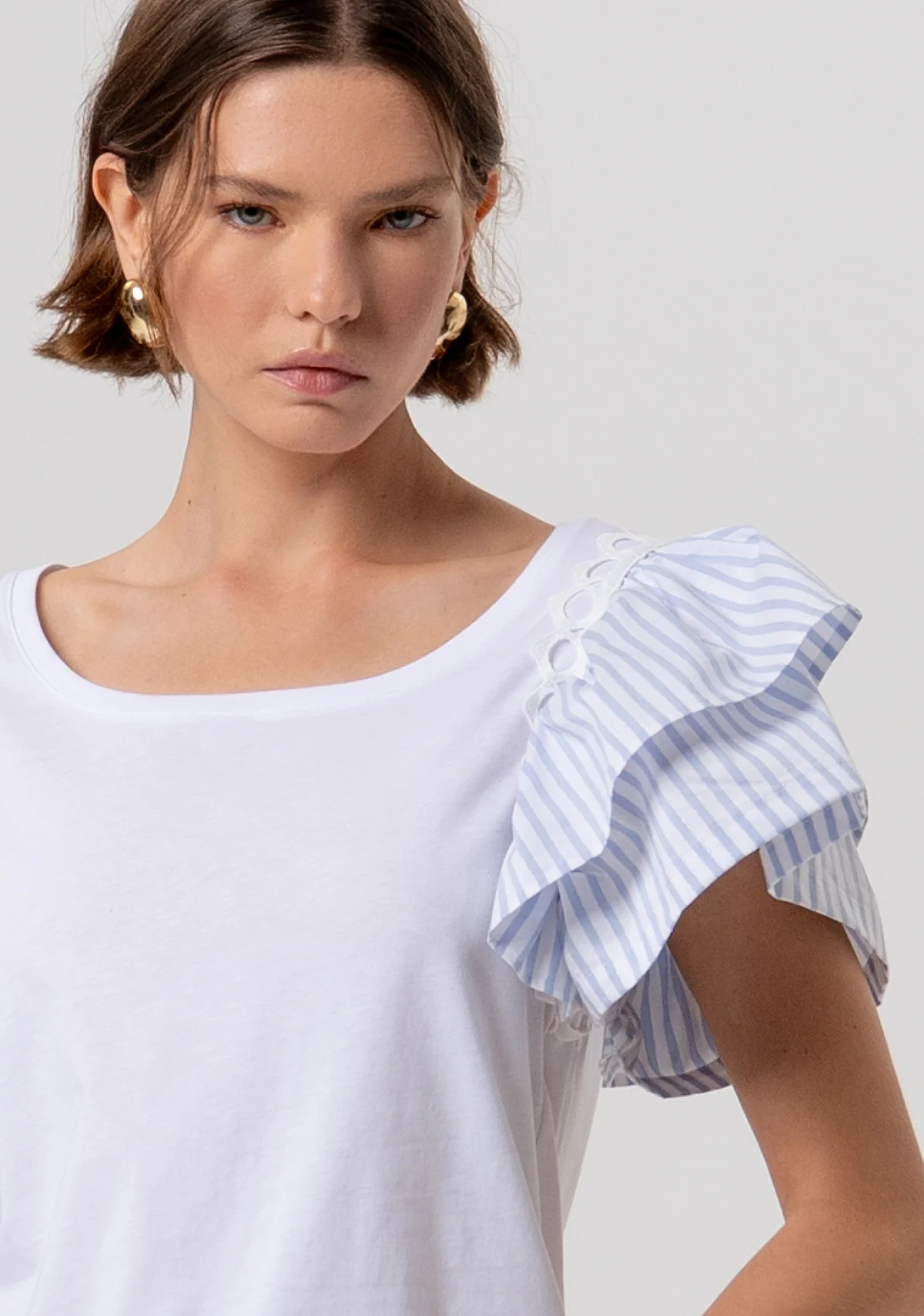 T-shirt maniche a sbuffo Fracomina FRACOMINA Abbigliamento e accessori > Abbigliamento - dettaglio 1