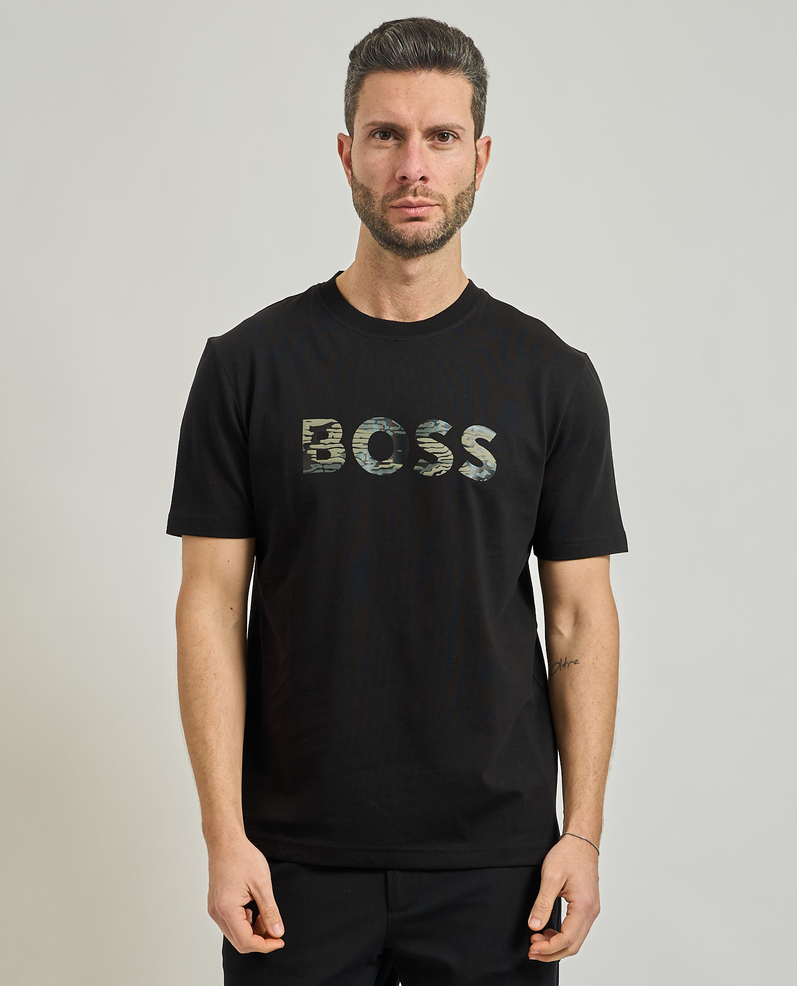 T-shirt girocollo logo Boss BOSS Abbigliamento e accessori > Abbigliamento - dettaglio 4