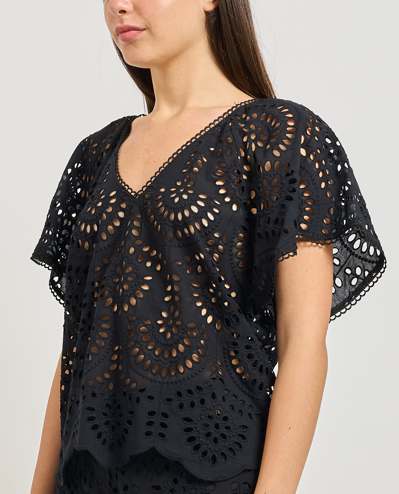 Bluse scollo a v fantasia san gallo Mark up MARK UP Abbigliamento e accessori > Abbigliamento - dettaglio 1