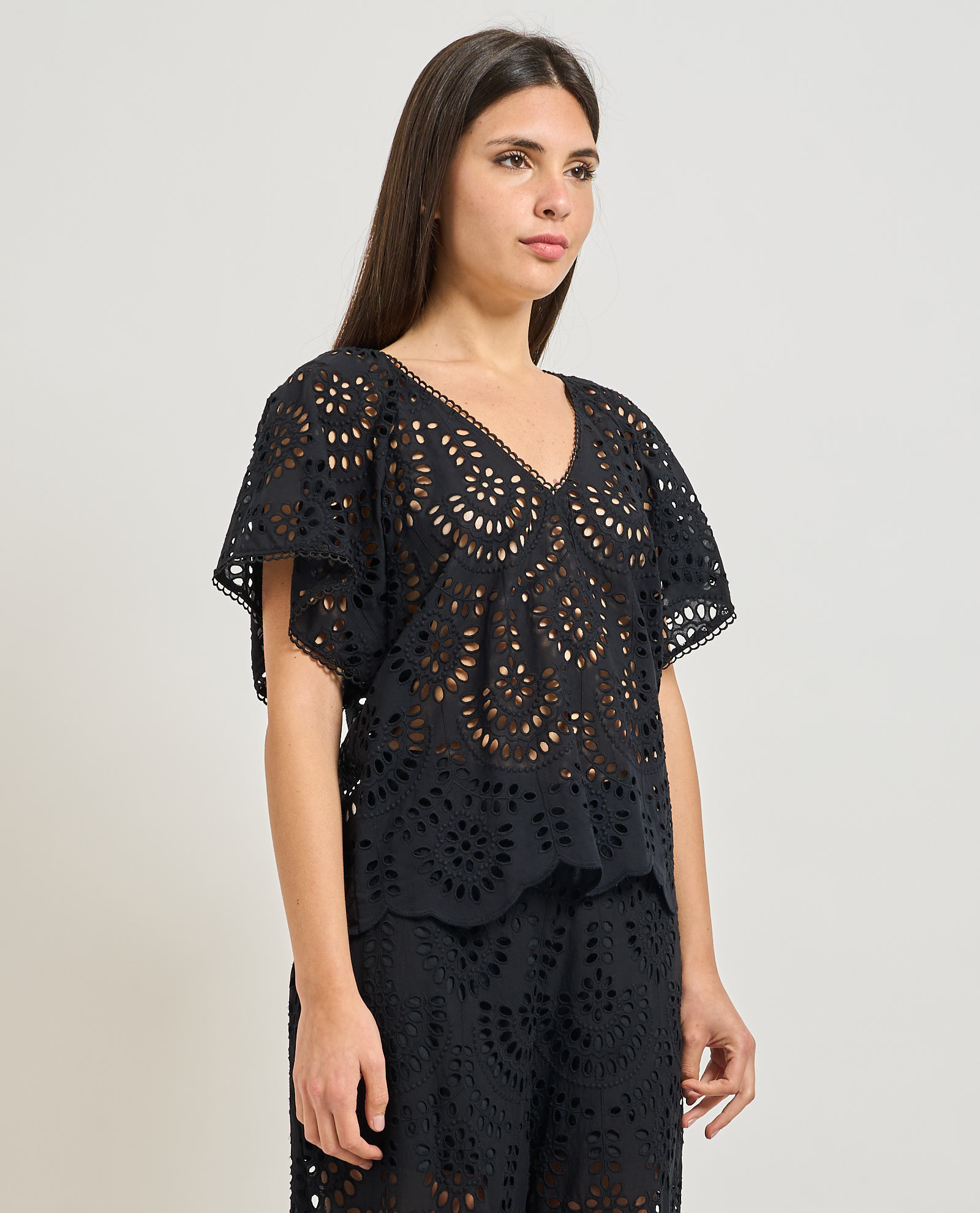 Bluse scollo a v fantasia san gallo Mark up MARK UP Abbigliamento e accessori > Abbigliamento - dettaglio 2