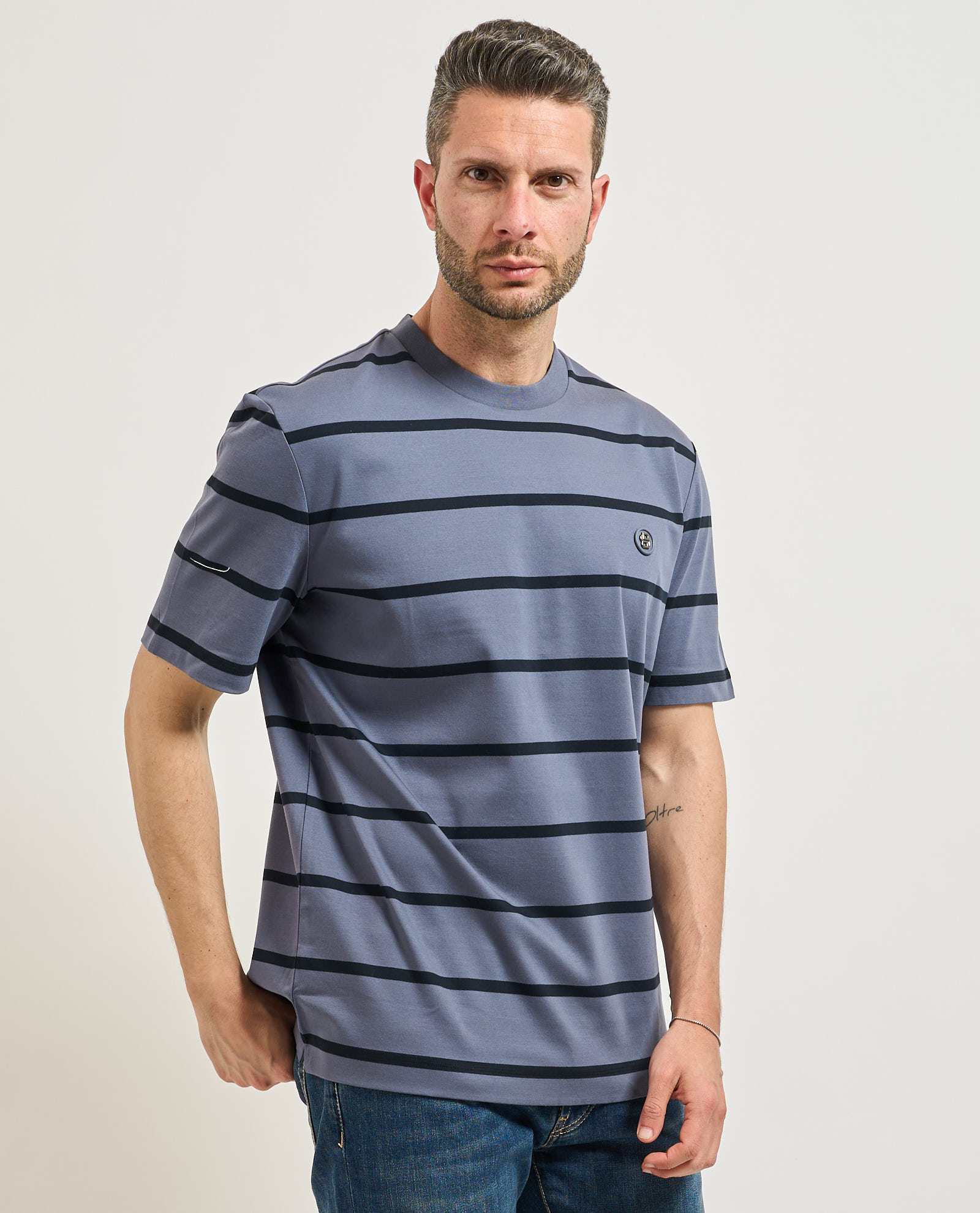 T-shirt casual in cotone Boss BOSS Abbigliamento e accessori > Abbigliamento - dettaglio 2