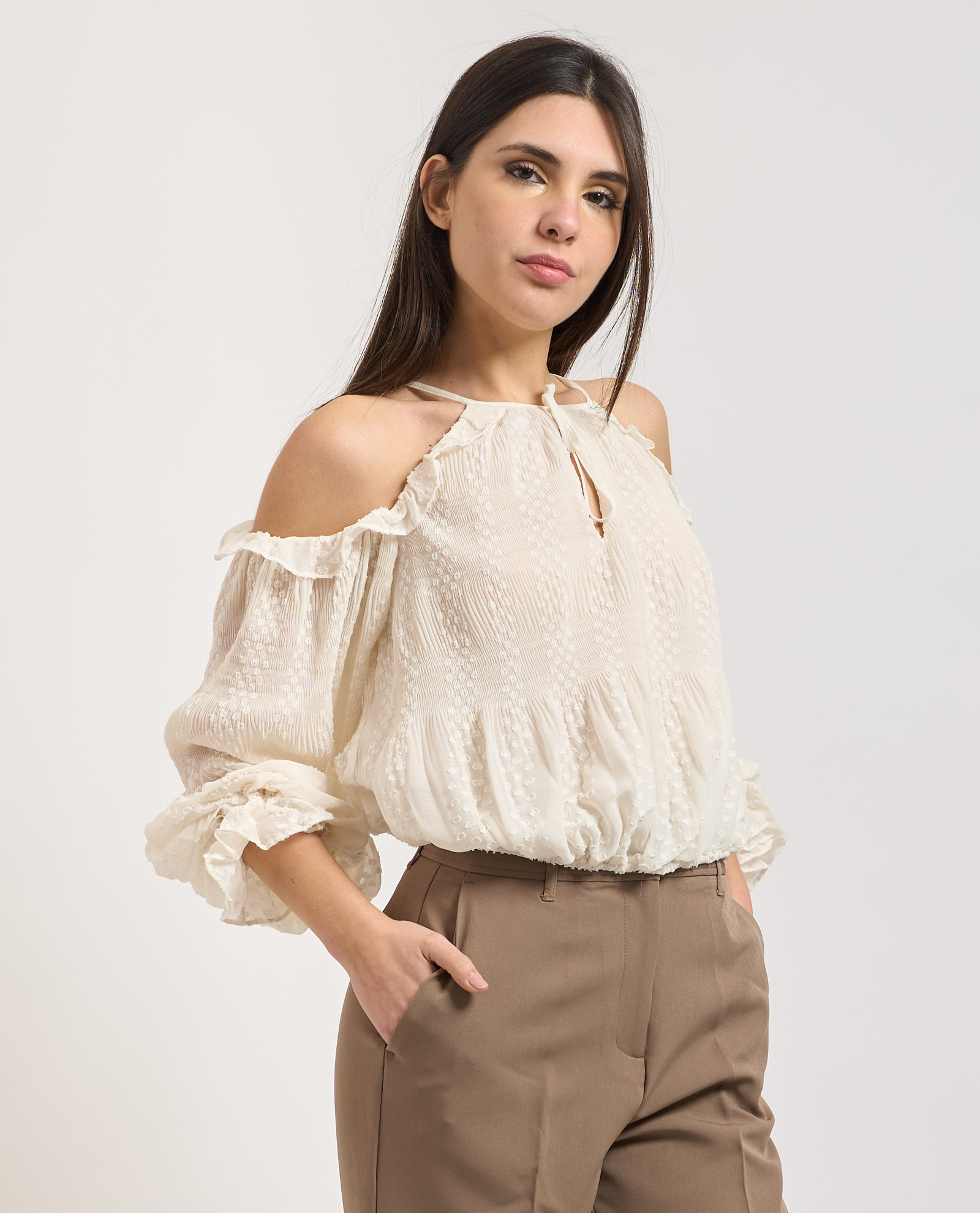 Camicia spalle scoperte Guess GUESS Abbigliamento e accessori > Abbigliamento - dettaglio 1