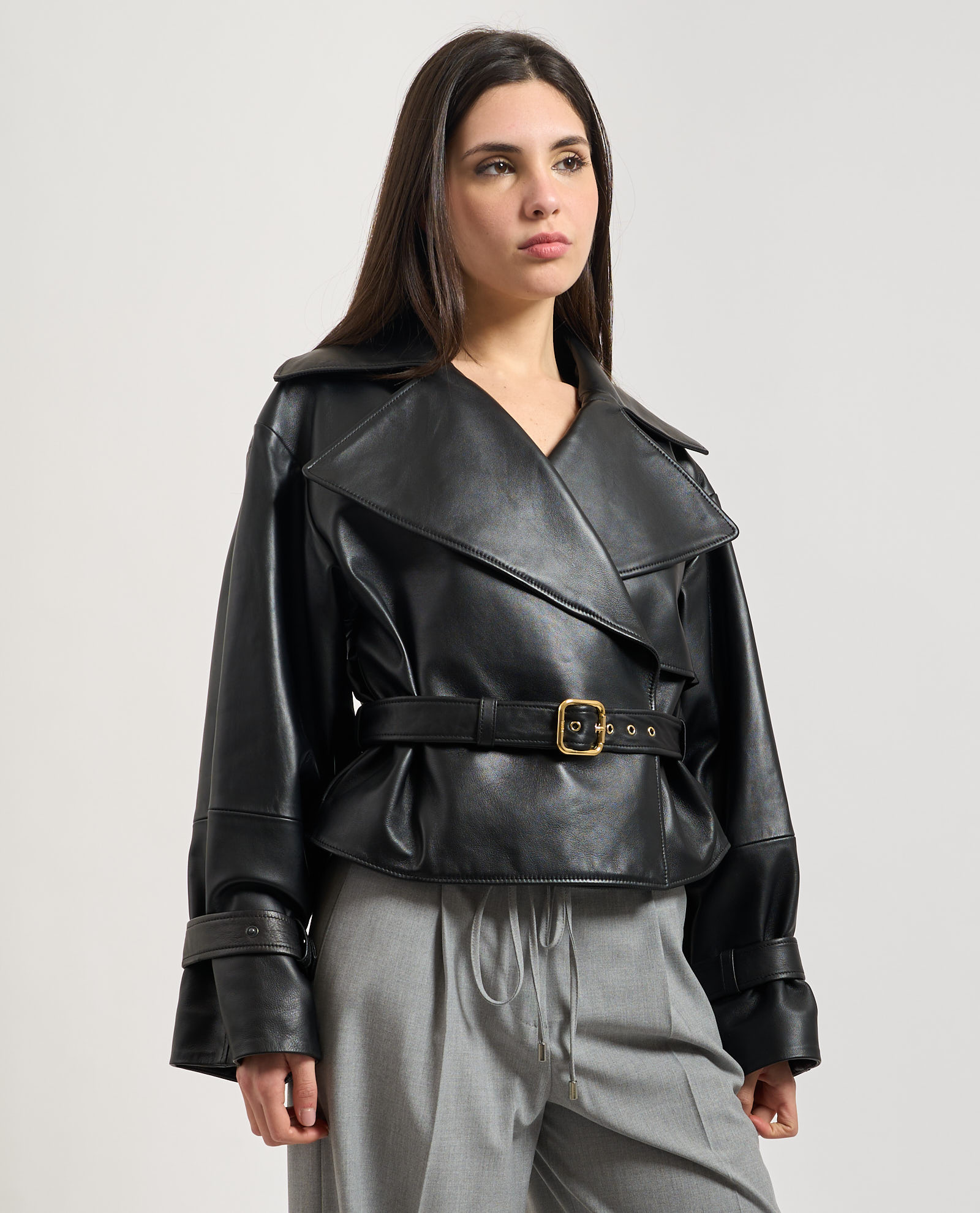 Giacca in pelle donna Hugo HUGO Abbigliamento e accessori > Abbigliamento - dettaglio 2
