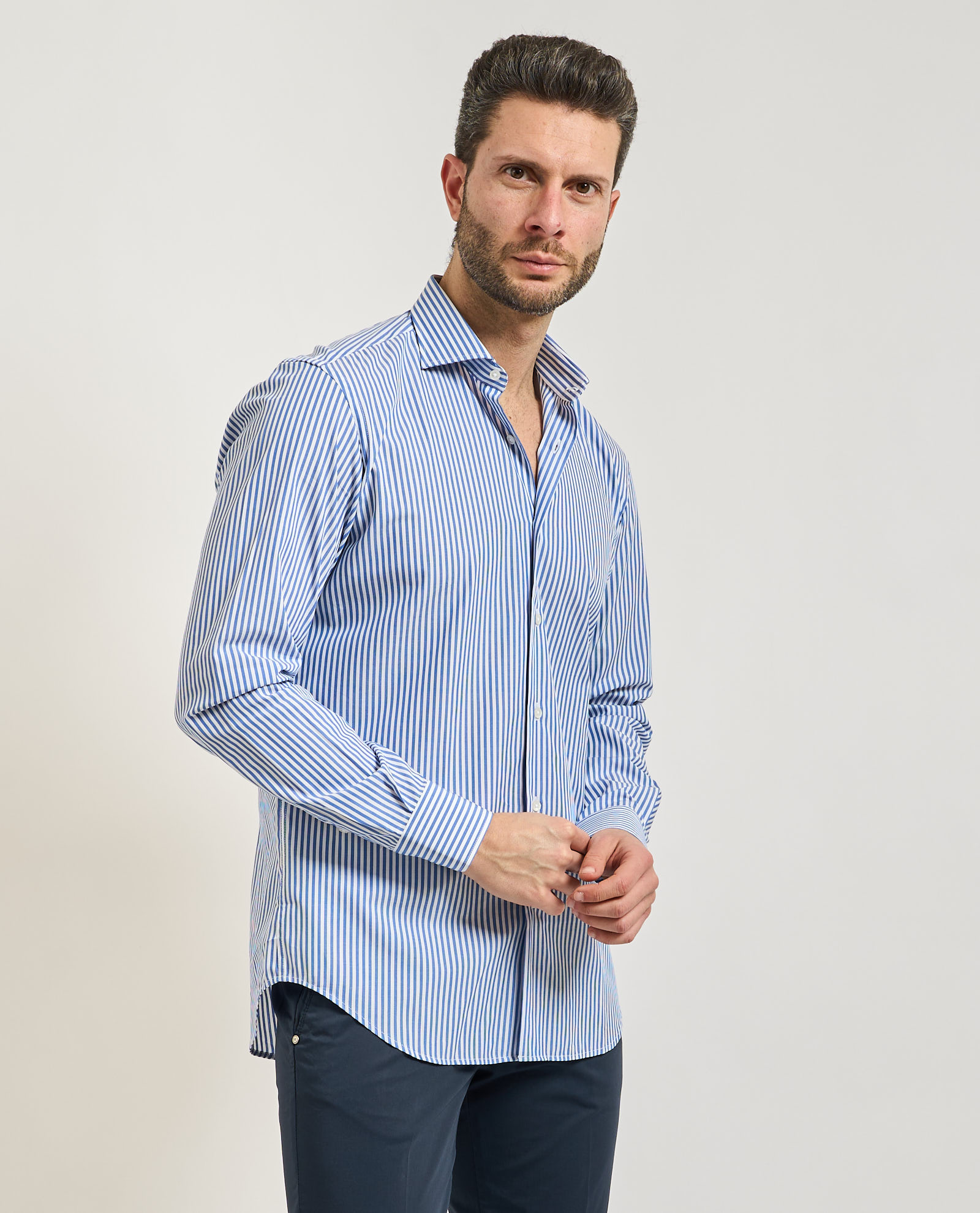 Camicia a righe uomo Settemezzo SETTEMEZZO Abbigliamento e accessori > Abbigliamento - dettaglio 2